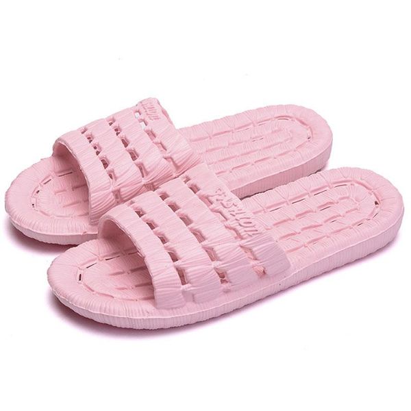 

slippers summer home for men and women soft bottom non-slip bathroom leaking sandals hollow flat shoes, Black