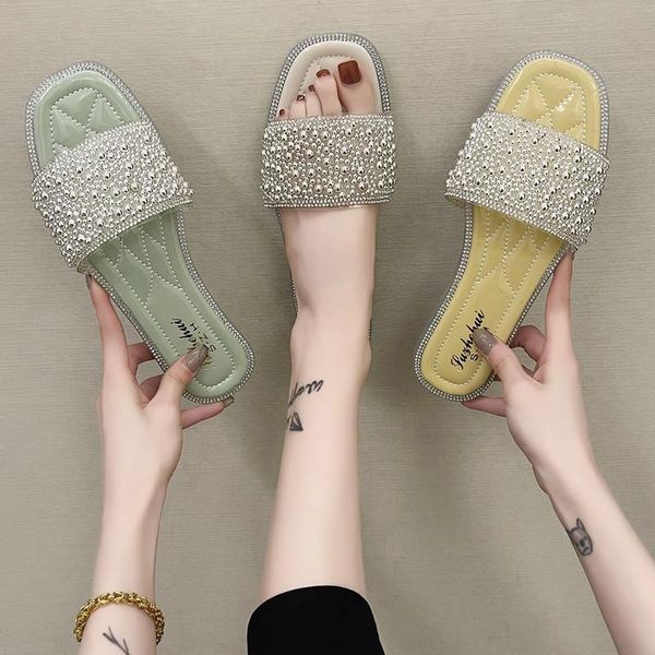 

rubber flip flops slippers women summer shoes pantofle luxury slides loafers hawaiian flat 2021 designer pu rome basic shoe, Black