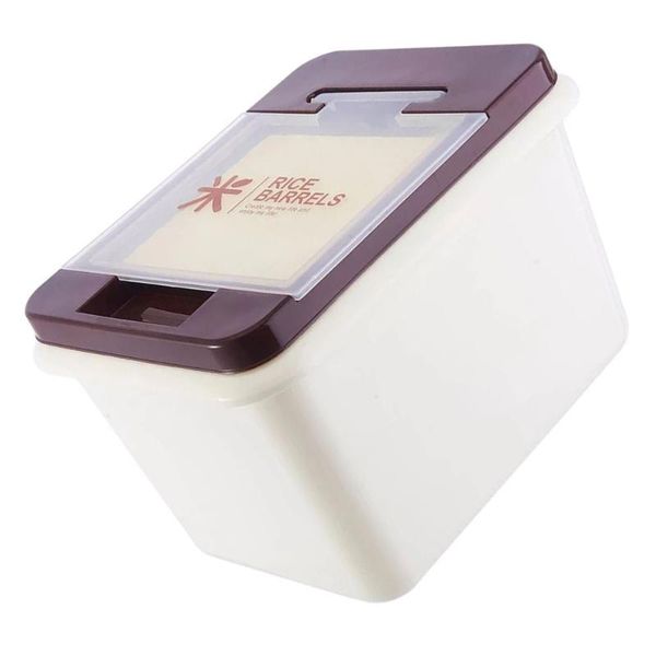 

storage bottles & jars 1pc 10kg kitchen damp-proof rice bucket sealed flour