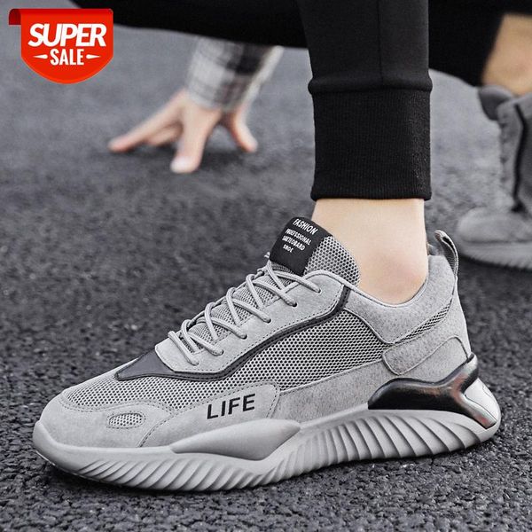

men's shoes spring sports white trend mesh casual retro daddy trendy #xb0c