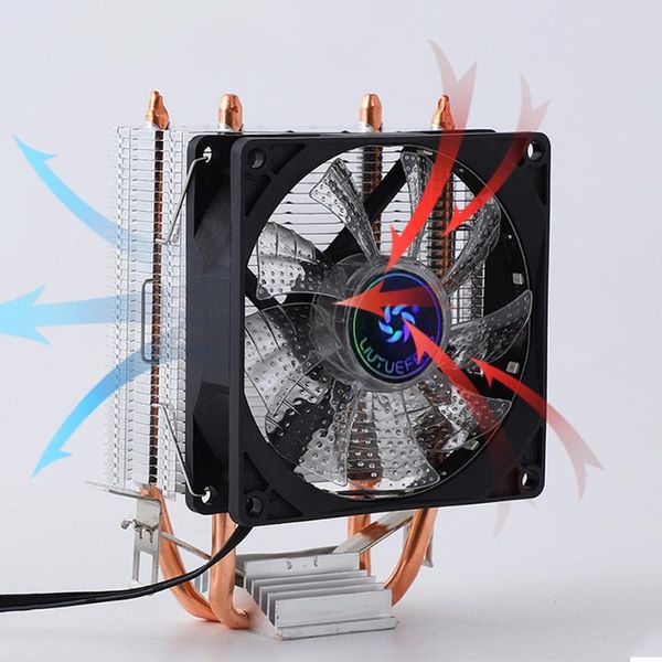

fans & coolings 2 heat pipes cpu cooler fan deskpc case cooling 3 pin 2000rpm radiator heatsinks conductive adhesive