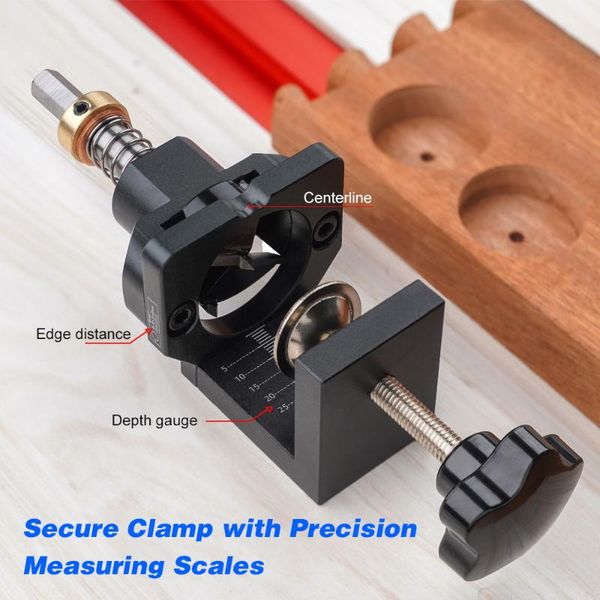 

professional hand tool sets kkmoon 35mm concealed hinge drilling jig hole guide with screw clamp hex socket drill bit for cabinet doors wood
