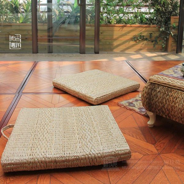 

cushion/decorative pillow fashion pastoral tea ceremony straw weaving rattan dandelion cushion home decoration crafts accessories