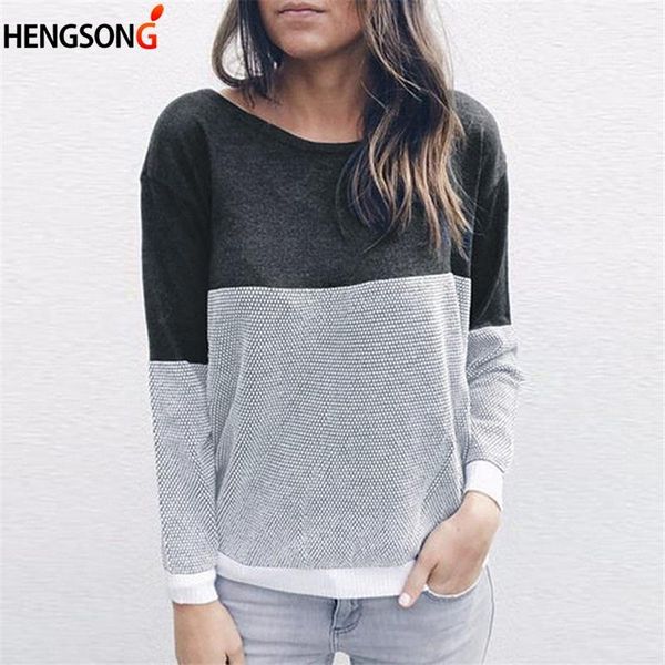 

women's sweaters 2021 women knitted autumn and winter female pullovers o neck criss-cross back long sleeve sweater, White;black