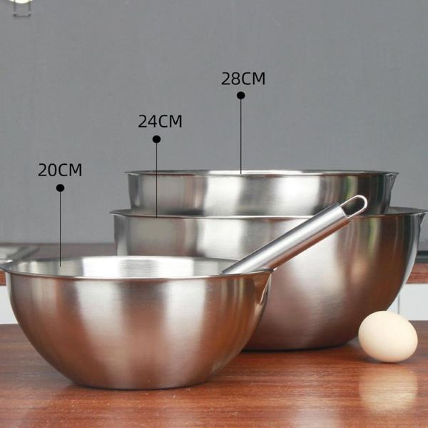 

bowls 304 stainless steel mixing bowl whisking for knead dough salad cooking baking