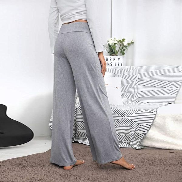 

women's pants & capris bootcut wide leg for women solid color high waisted long workout wear classical professional female trousers, Black;white