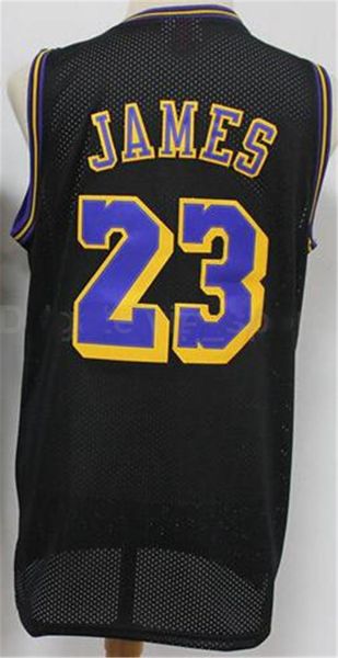 

men lebron 23 james basketball jersey vintage tune squad looney tunes stitched st. vincent mary high school irish purple yellow white red, Black;red