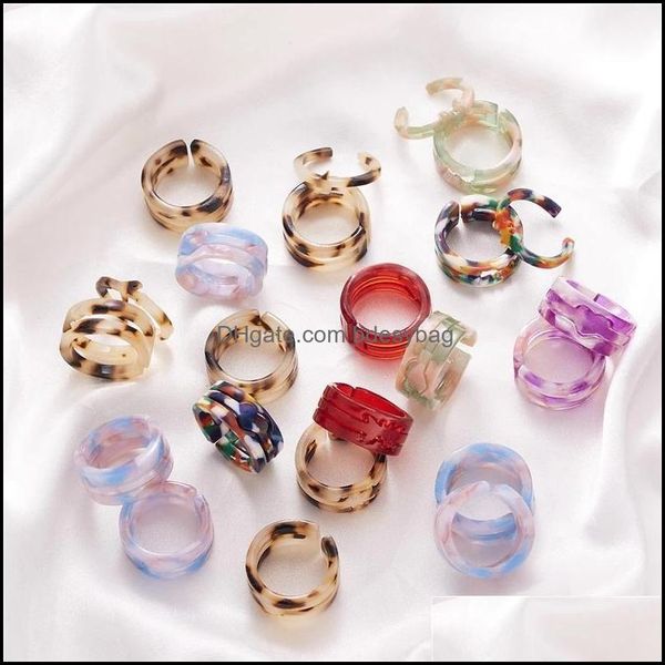 

band jewelry2 pcs fashion butterfly love heart couple acrylic resin ring set opening rings gifts for women men friends jewelry wholesale dro, Silver