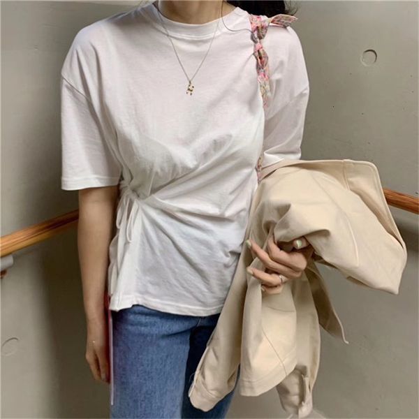 

women's blouses & shirts hzirip t-shirt short summer mango, wide shirt and chic solid color, for all styles, feminine, loose, high wais, White