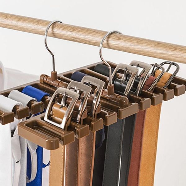 

hangers & racks household belt storage rack with hook hanging finishing tie shelf scarf hanger multifunction wardrobe closet rectangle organ