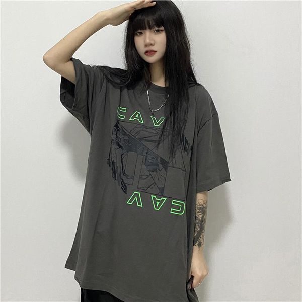

men's t-shirts life cavempt ce letter printing short-sleeved round neck t-shirt for men and women, White;black