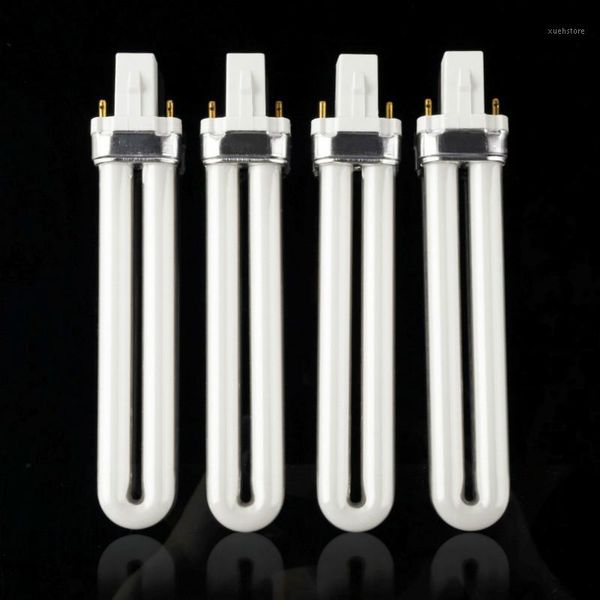 

pcs/lot professional clearance 9w curing uv gel lamp nail art dryer light 365nm bulb tube replacement1, Silver