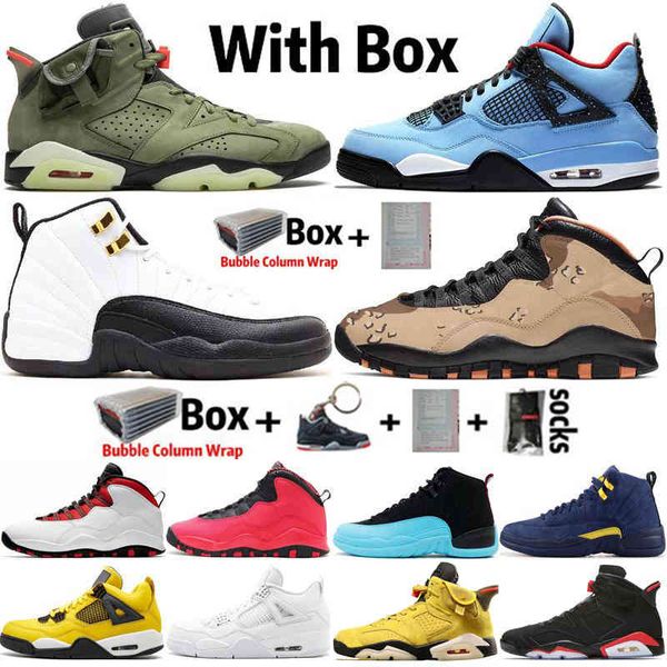 

designer 4 4s travis scots 6 6s unc black cat mens basketball shoes 10 10s desert camo 12 12s taxi mens trainers sneakers6ml75o5e