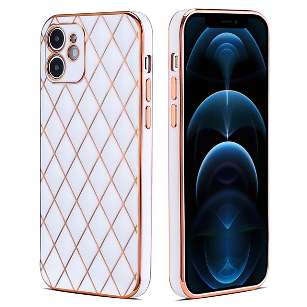 Custodie per telefoni di placcatura di lusso per Iphone 14 13 Pro Max Plus 12 Samsung Galaxy S22 Ultra S21 Fashion Design 6D Custodie in TPU elettrolitico