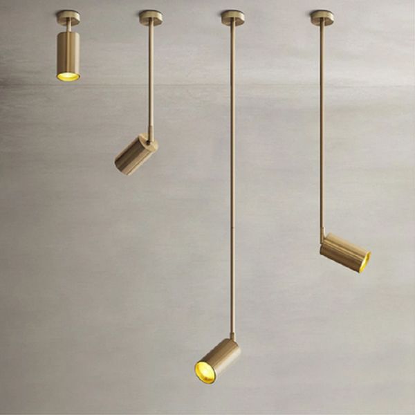

nordic ceiling hanging lamp luminaire gold e27 long arm led spotlights rotatable living room lamp restaurant bedroom pendant lig