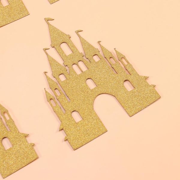 

other festive & party supplies 12pcs glitter castle ers cake cupcake toothpick decoration birthday wedding favors (gold)