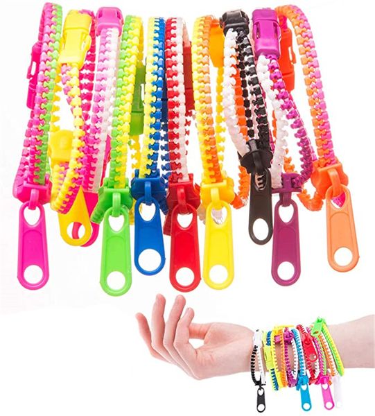 

dhl friendship fidget toys zipper bracelets sensory bulk set,party favors for kids goodie bags easter egg basket kid toy 0210917