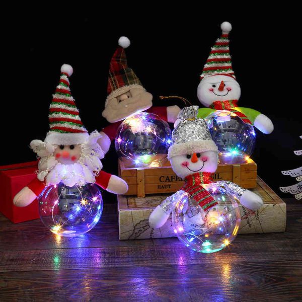 

transparent ball selling home decoration with puppet wreath hanging christmas tree