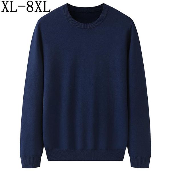 

men's sweaters 8xl 7xl 6xl 2021 autumn winter loose oversized sweater men knitwear business wool pull homme casual male pullover, White;black