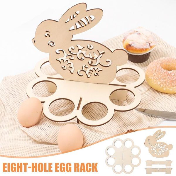 

eight hole egg rack wooden storage suitable for home kitchen js23 hooks & rails
