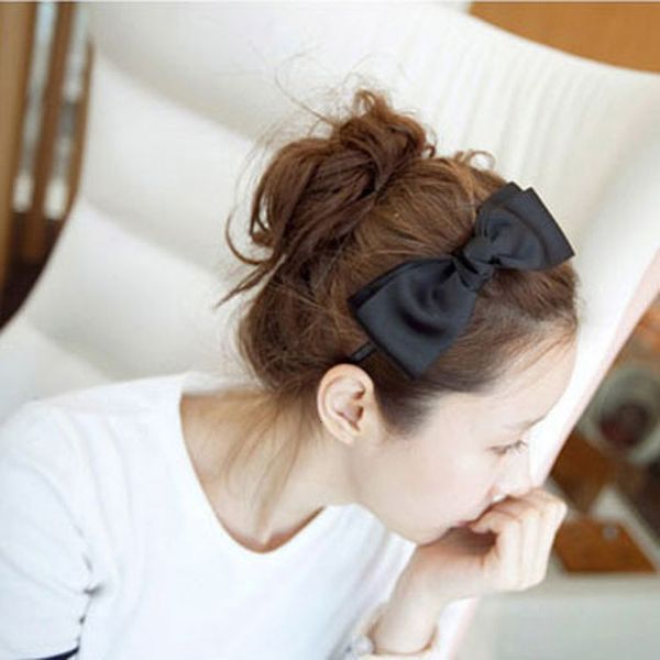 

handmade silk hairband double bowknot headband 2 shop hair accessories, Silver