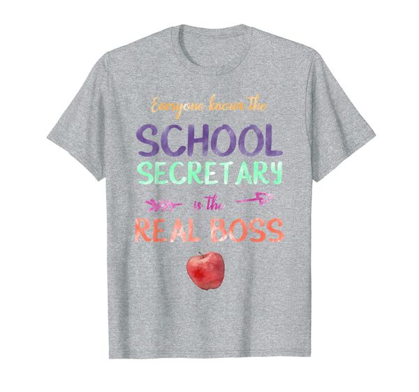 

funny school administrative assistant school secretary quote t-shirt, White;black