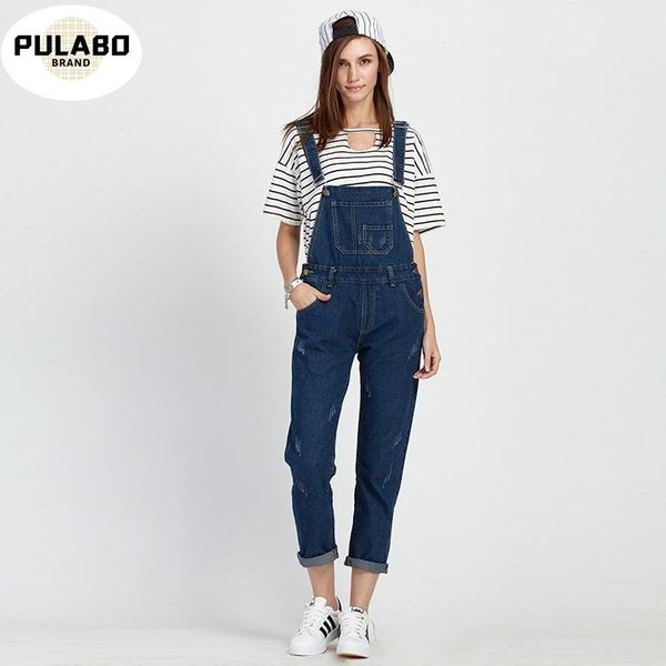 

fashion women denim jumpsuit ladies spring loose jeans rompers female casual plus size overall playsuit with pocket 9595 women's jumpsu, Black;white