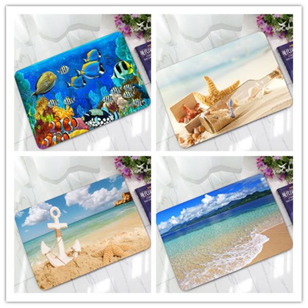 

carpets beach waves pattern foot mat for hallway home welcome door mats front water proof bathroom kitchen area rug