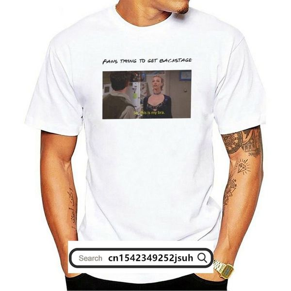 

men's t-shirts phoebe buffay chandler bing friends tv quotes so this is my bra t shirts men short sleeve grunge tees funny cotton, White;black