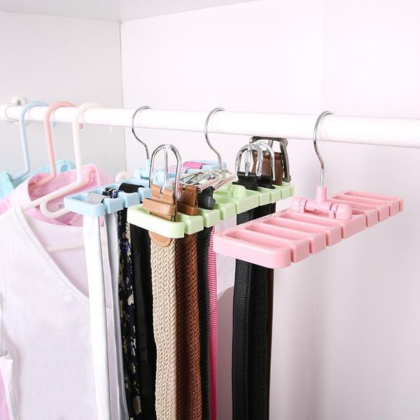 

rotatable multi-function underwear tie belts anti-slip hanging storage holder wardrobe scarf sashes organizer hanger drying rack hangers & r
