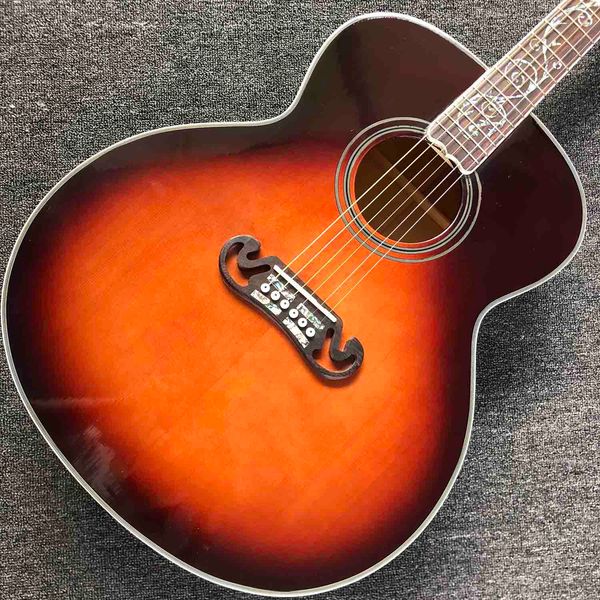 

custom gj200 body 43 inch jumbo acoustic electric guitar