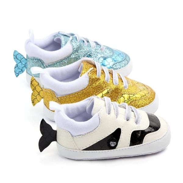 

style 3d fish tail cartoon 3 colors baby infantil shoes first walkers moccasins anti-slip soft sole sneakers