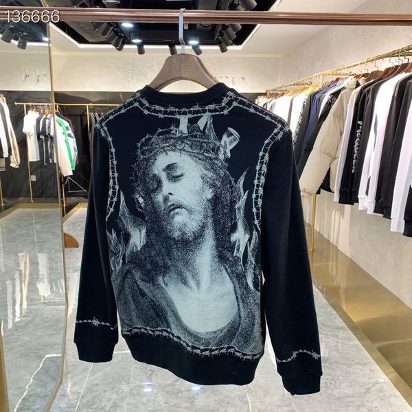 

men's hoodies & sweatshirts rk646 fashion 2021 runway luxury european design party style clothing, Black