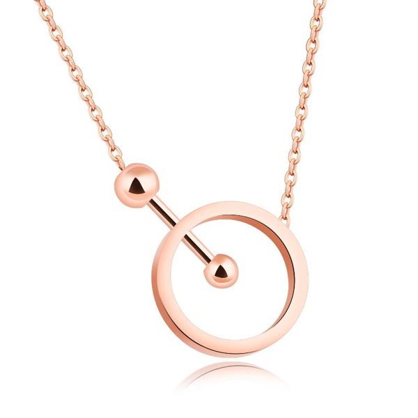 

rose gold link chain necklace stainless steel jewelry body pendant choker necklaces, Silver