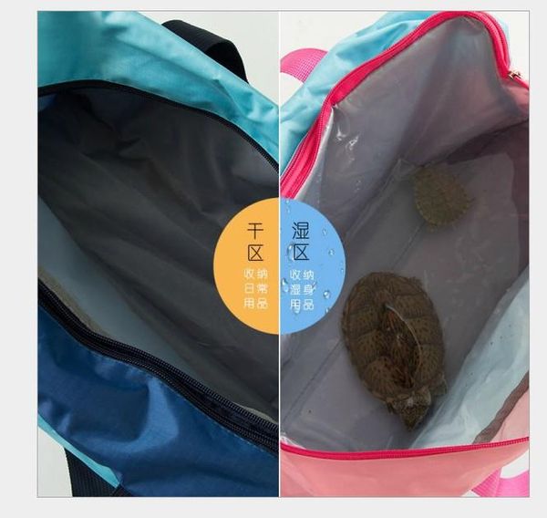 

cosmetic bags & cases beach swimming bag dry wet separation men and women waterproof custom storage large capacity bath bathrobe wash