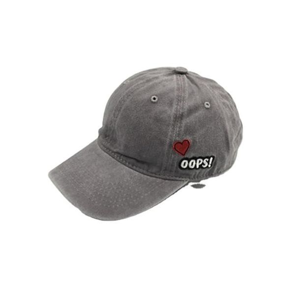 

american washed-out vintage industrial style baseball cap female korean style internet influencer fashionmonger letter personality fashion p, Blue;gray
