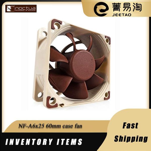 

fans & coolings noctua nf-a6x25 60mm case fan flx sso magnetically stable bearing cpu cooling 3pin/4pin pwm quiet computer heatsink