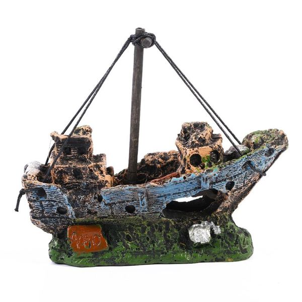 

decorations pirate ships in aquariums aquarium landscape decoration accessories fish tank resin boat ornament