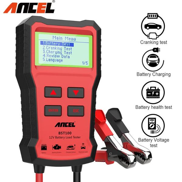 

code readers & scan tools ancel bst100 obd2 scanner diagnostic reader car air bag obd eobd battery tester spanish multiple languages