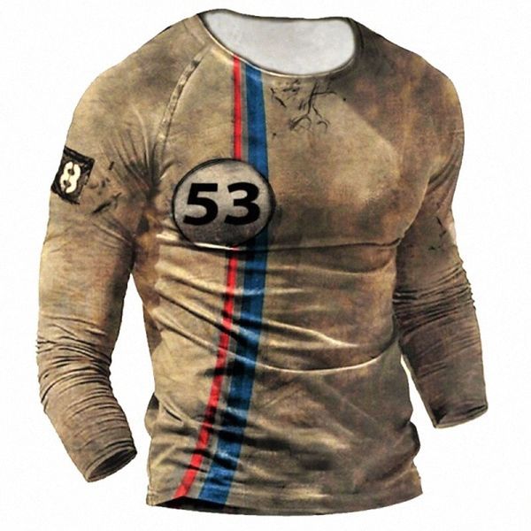 

men's t shirt 3d print striped crew neck casual daily print long sleeve lightweight fashion big and tall gray khaki coffee a513#, White;black