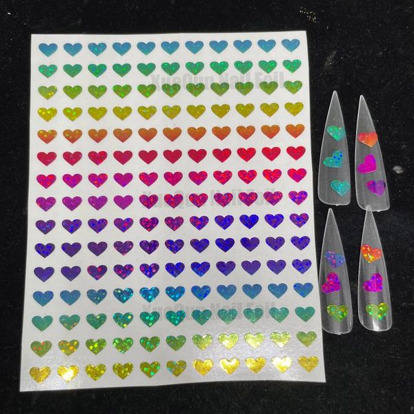 

gift wrap xuequn laser gradient love nail sticker