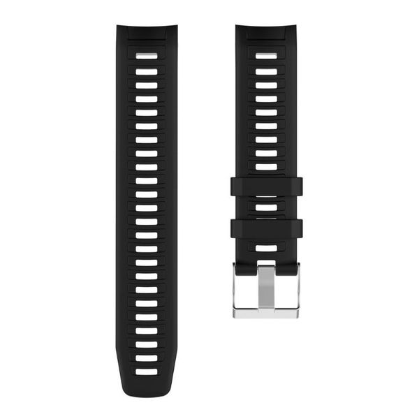 

watch bands silicone strap stylish fashion wrist bracelet watchband accessories for garmin instinct, Black;brown