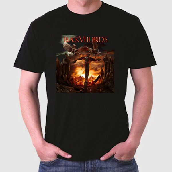 

black veil brides vale logo men's black t-shirt size s m  xl 2xl 3xl, White;black