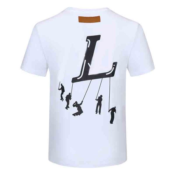 

2021 fashion mens designers t shirts summer t shirt crane printing t shirt hip hop men women short sleeve tees size m-5xl, White;black