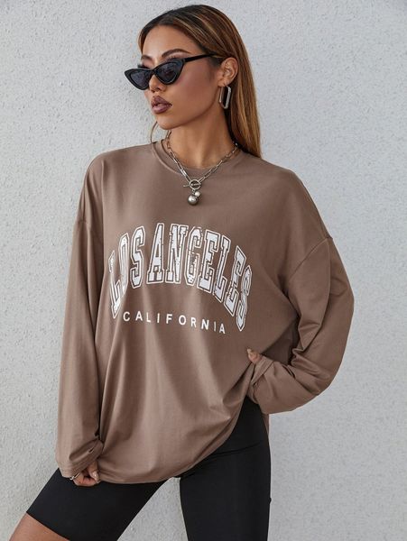 

letter graphic drop shoulder oversized tee f8bp#, White