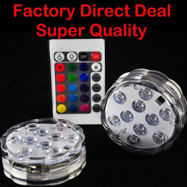 

pieces/ lot submersible remote led light centerpiece party multicolor glass vase base decoration