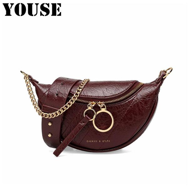 

brand 2021 fashion autumn/winter chest bag trend retro versatile dumpling female fanny pack waist bags