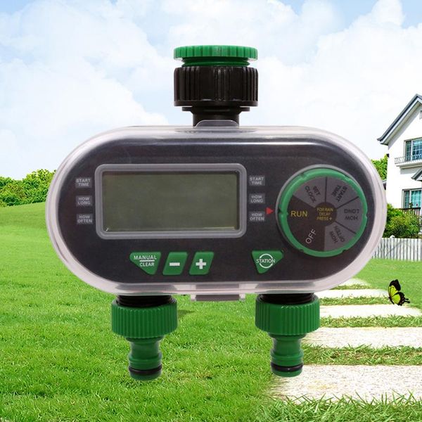 

two outlet garden digital electronic water timer yl21060 solenoid valve irrigation controller for yard watering equipments