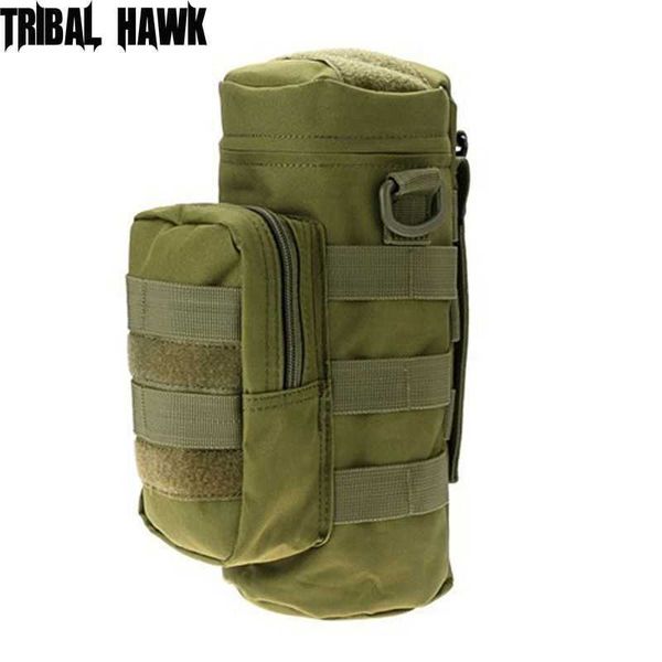 Outdoors molle water бутылка сумка тактическая шестеренка чайник талия сумка сумка армии болельщики ладохой походный туризм водяные пакеты y0721