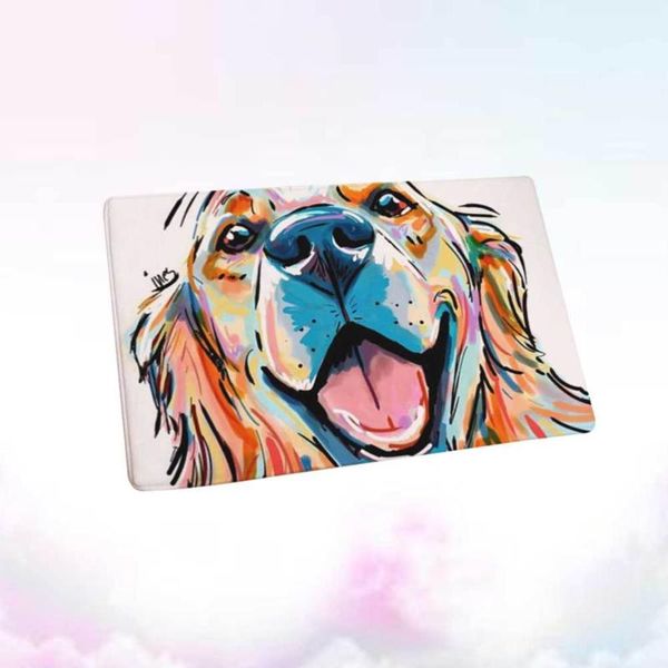 

flannel floor mat pet printed adorable bathroom carpet skid resistance (style 1 size 40x60cm) carpets